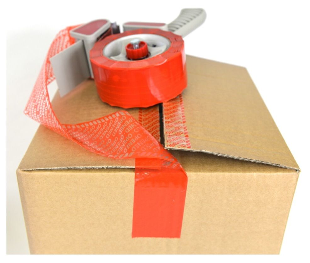 Sealing cartons with security box tape